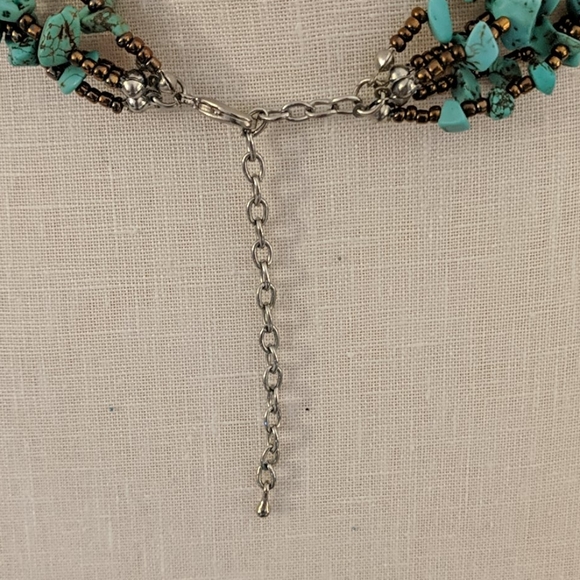 Turquoise Multi-Strand Necklace - Picture 2 of 4